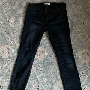 Madewell skinny skinny crop jeans black 29